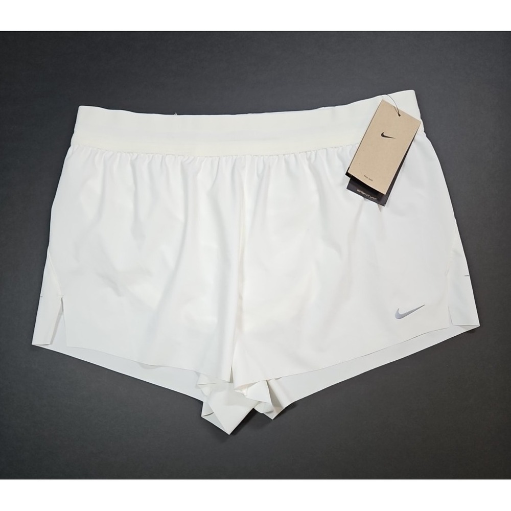 Nike Swift Womens White Dri-FIT Lined Running Shorts Size Large NWT